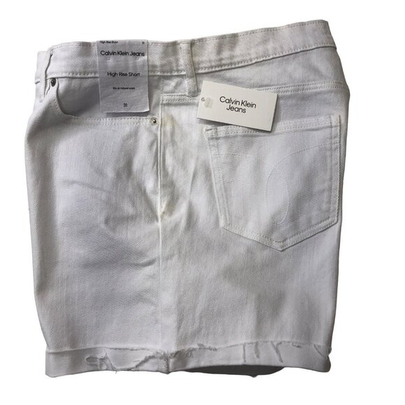 $59 Calvin Klein Jeans Women's High-Rise Roll-Cuff Shorts size 31 nwt - Picture 2 of 7